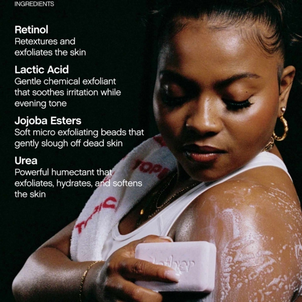 TOPICALS Slather Bar Savon Exoliant Lissant Anti-rugosités 2X – Image 4